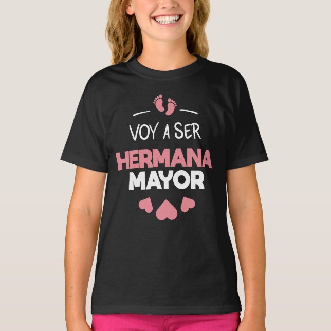 Voy a ser hermana mayor T-Shirt (Front)