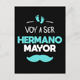 Voy a ser hermano mayor postcard