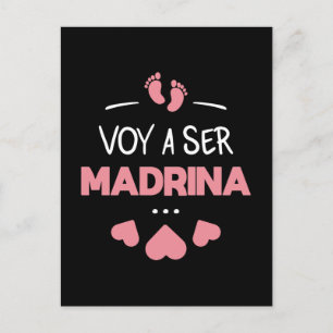 Voy a ser madrina postcard
