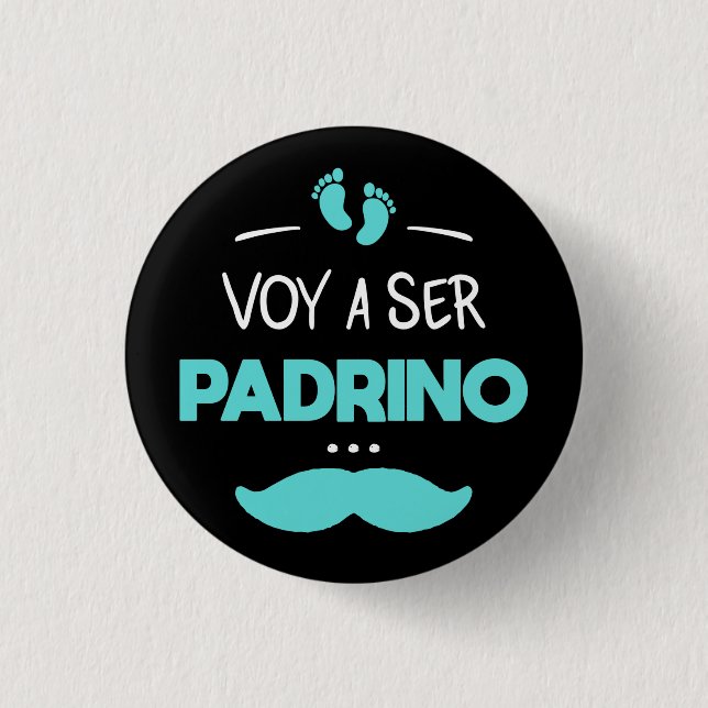 Voy a ser padrino 3 cm round badge (Front)