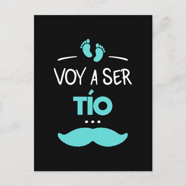 Voy a ser tio postcard (Front)