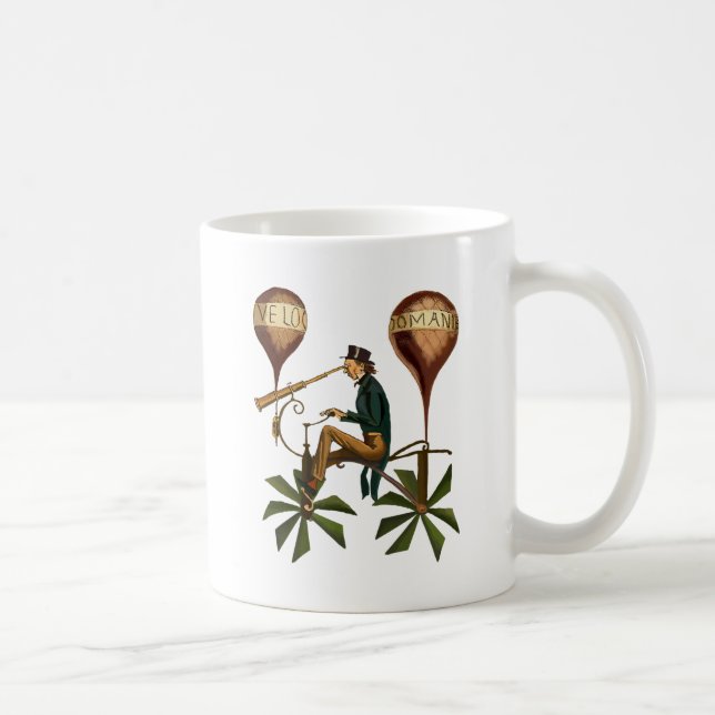 Voyage A La Lune Hot Air Balloon Coffee Mug (Right)