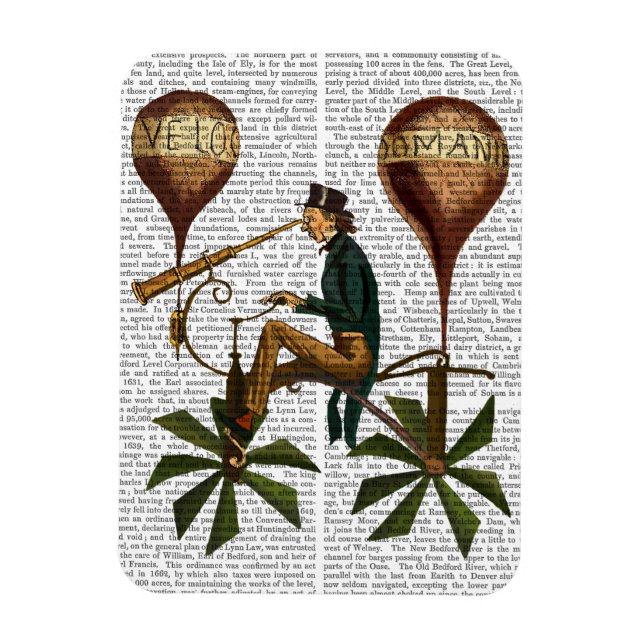 Voyage A La Lune Hot Air Balloon Magnet (Vertical)