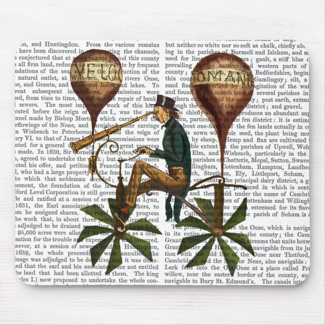 Voyage A La Lune Hot Air Balloon Mouse Mat (Front)