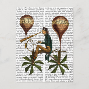 Voyage A La Lune Hot Air Balloon Postcard