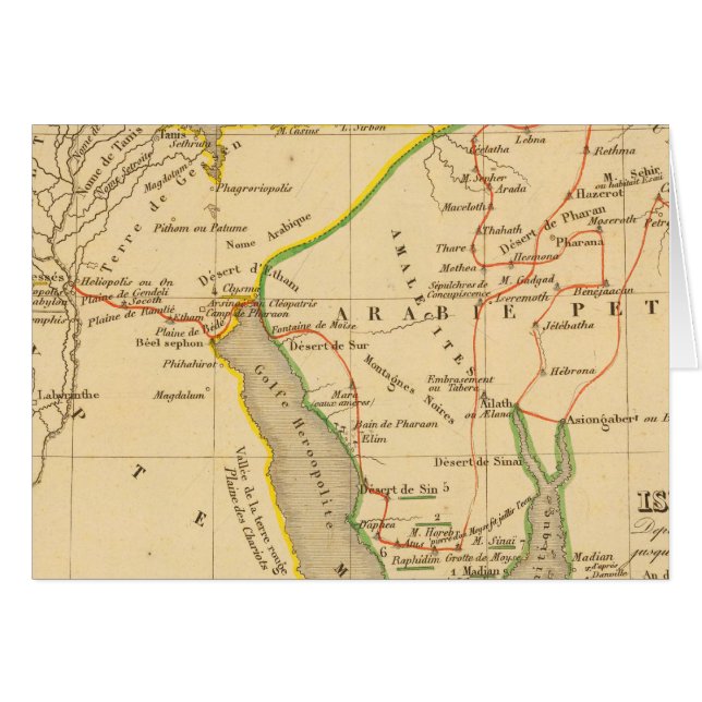 Voyage des Israelites depuis leur sortie d'Egypte (Front Horizontal)