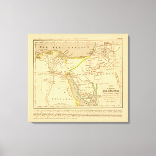 Voyage des Israelites depuis leur sortie d'Egypte Canvas Print