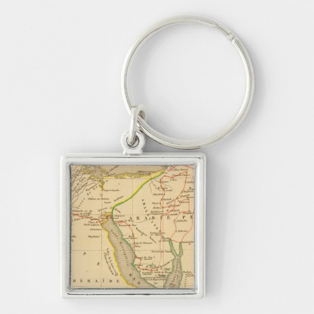 Voyage des Israelites depuis leur sortie d'Egypte Key Ring (Front)