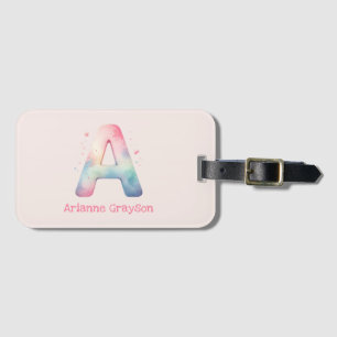 Voyage Monogram 'A' - Personalizable Travel Label Luggage Tag