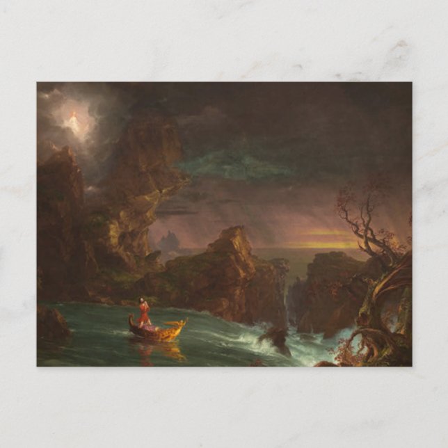 voyage of life manhood postcard (Front)