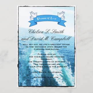 Voyage of Love|Cruise Ship/Destination Wedding Invitation