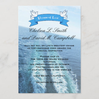 Voyage of Love|Cruise Ship/Destination Wedding Invitation