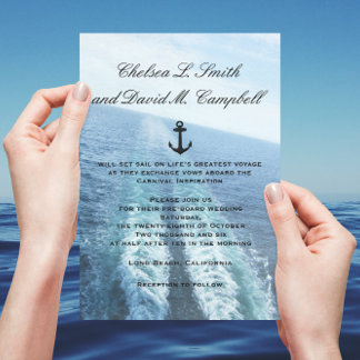 ©Voyage of Love|Cruise Ship/Destination Wedding Invitation
