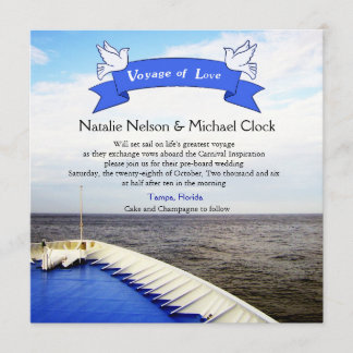 Voyage of Love | Cruise Ship/Destination Wedding Invitation