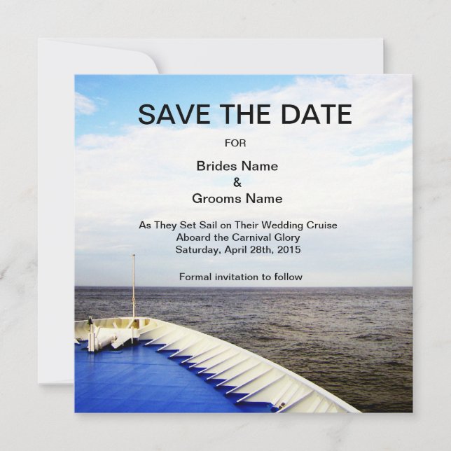 Voyage of Love l Cruise Ship Save The Date (Front)