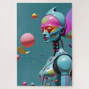 Voyage of the Mind in a Flicker of Fluorescent Jigsaw Puzzle