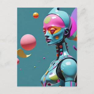 Voyage of the Mind in a Flicker of Fluorescent Postcard