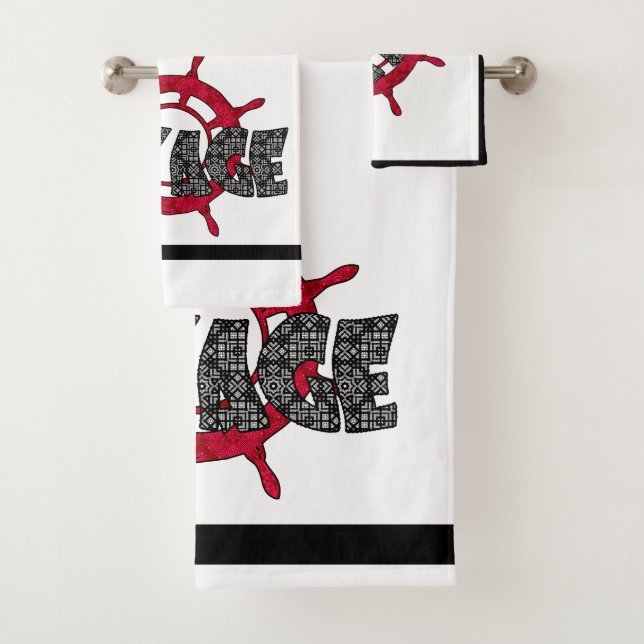 Voyage, sea bath towel set (Insitu)