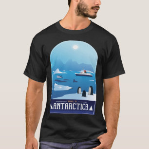 Voyage To Antarctica Penguins Cruise Ship Icebergs T-Shirt
