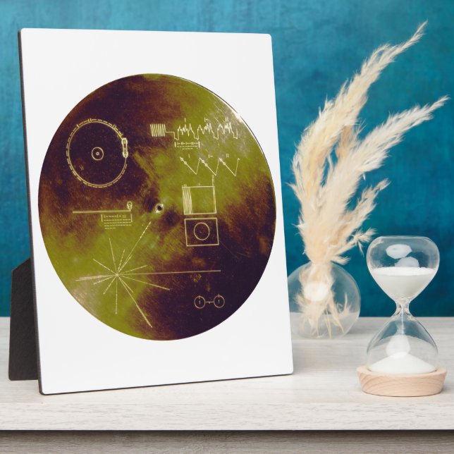 Voyager 1 and 2 Golden Record Sounds of Earth Plaque (Side)
