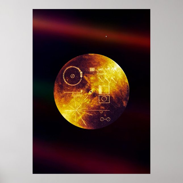 Voyager 1 Golden Record Poster (Front)