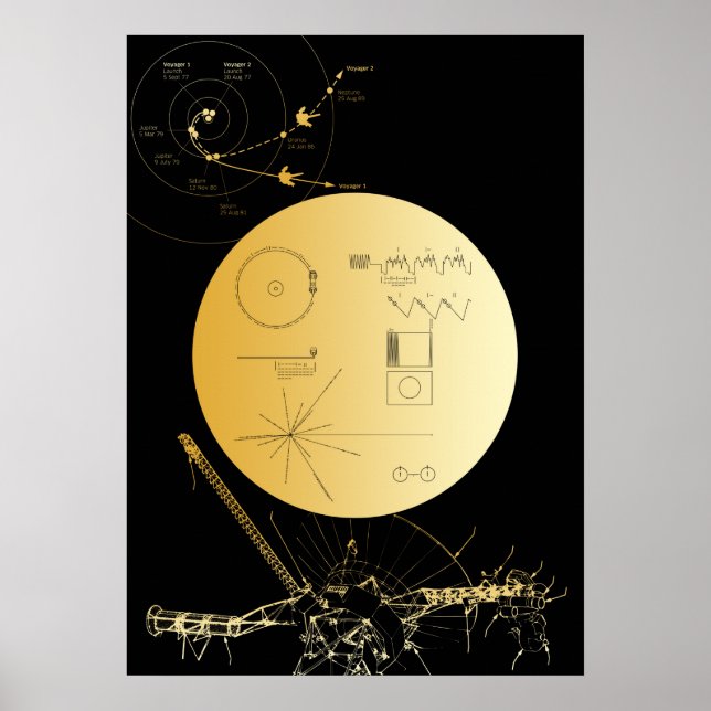 Voyager 1 Golden Record - poster (Front)
