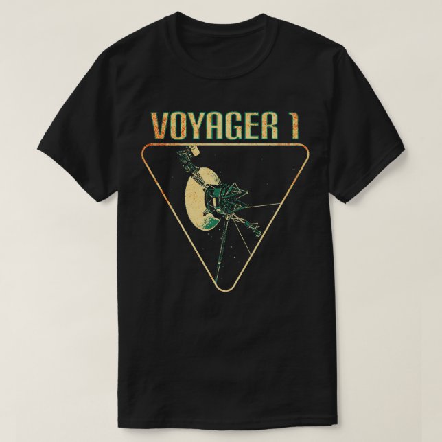Voyager 1 Interstellar Space Probe 1 T-Shirt (Design Front)
