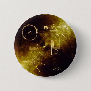 Voyager Golden Record 6 Cm Round Badge