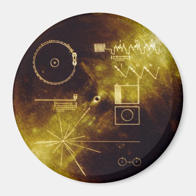 Voyager Golden Record Magnet (Front)