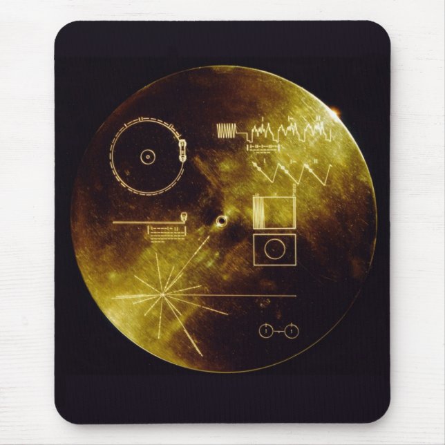 Voyager Golden Record Mouse Mat (Front)
