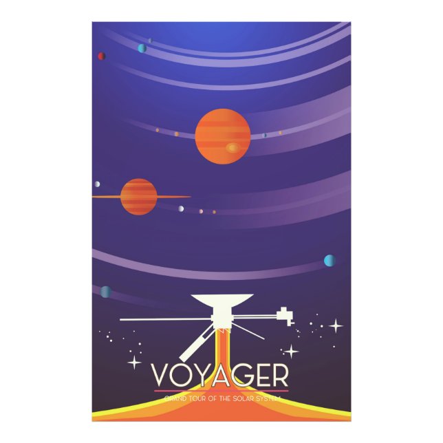 Voyager Grand Tour Science poster (Front)