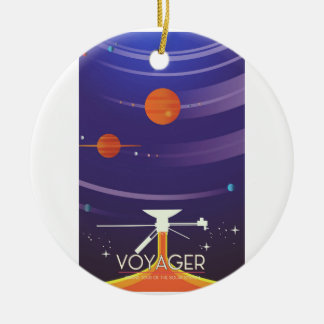 Voyager Grand Tour Science poster Ceramic Tree Decoration