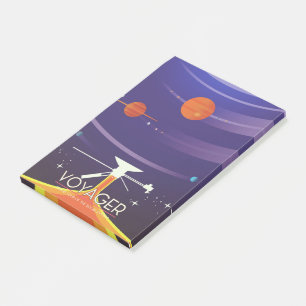 Voyager Grand Tour Science poster Post-it Notes