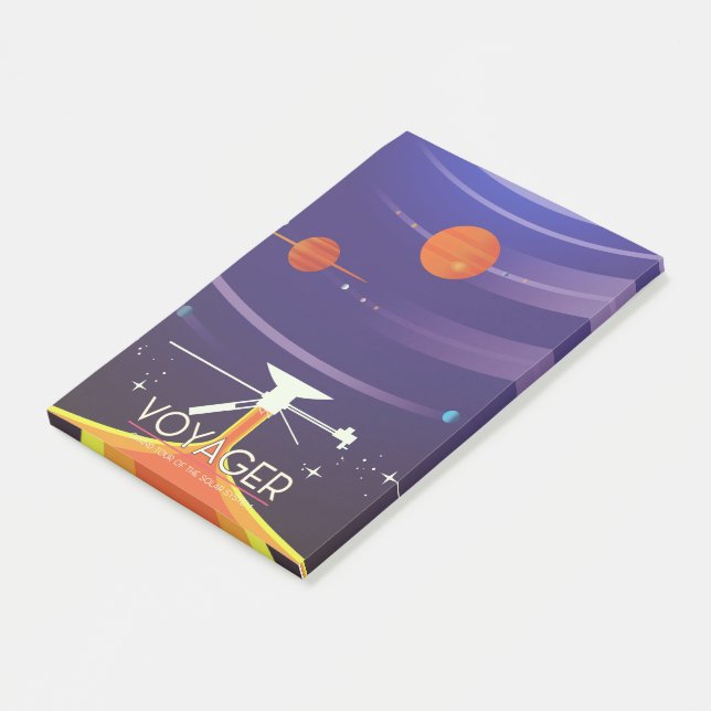 Voyager Grand Tour Science poster Post-it Notes (Angled)