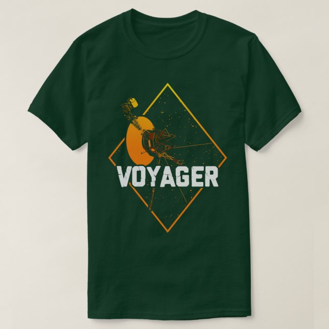 Voyager Interstellar Space Probe 7 T-Shirt (Design Front)