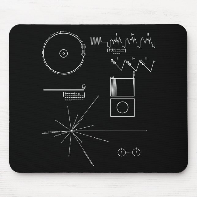 Voyager Message Mouse Mat (Front)