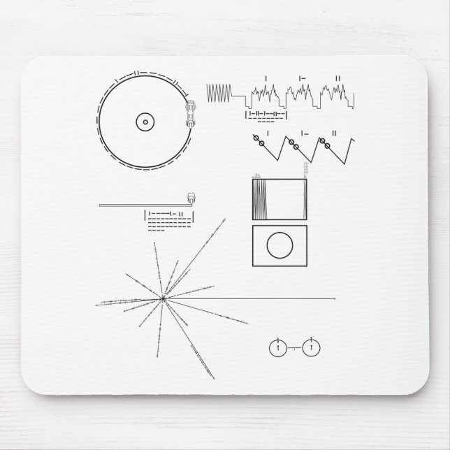 Voyager Message Mouse Mat (Front)