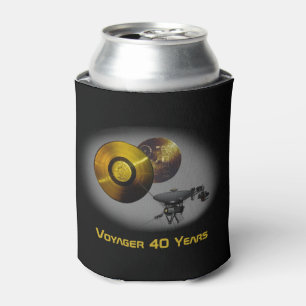 Voyager Spacecraft and Golden Record at 40 Can Cooler