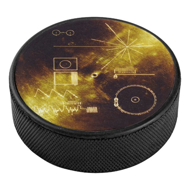 Voyager Spacecraft Golden Record Cover Hockey Puck (3/4)