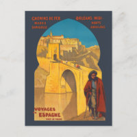Voyages en Espagne Pont de Tolede Vintage Poster