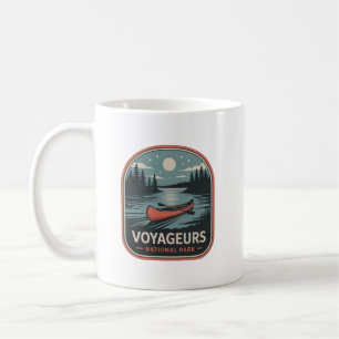 Voyageurs National Park Canoe Badge Coffee Mug