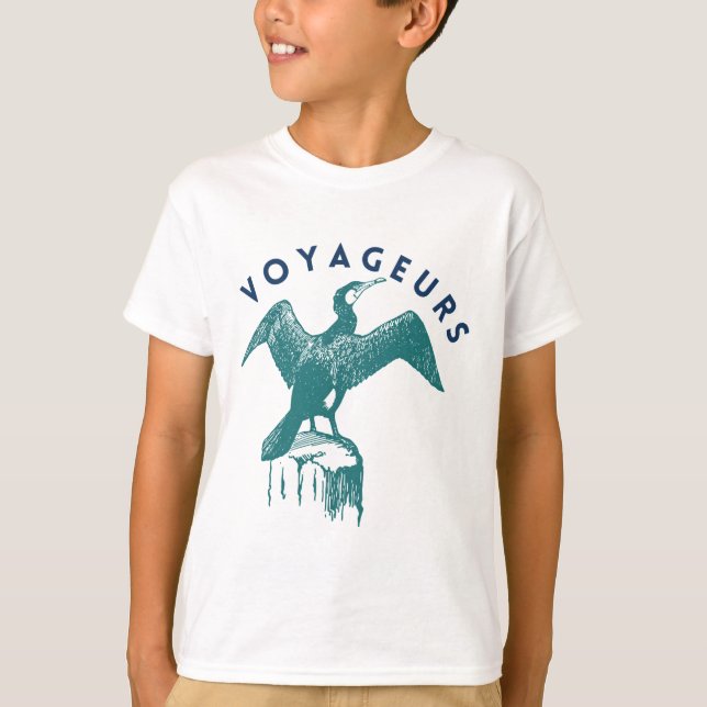 Voyageurs National Park Cormorant logo T-Shirt (Front)