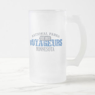 Voyageurs National Park Frosted Glass Beer Mug