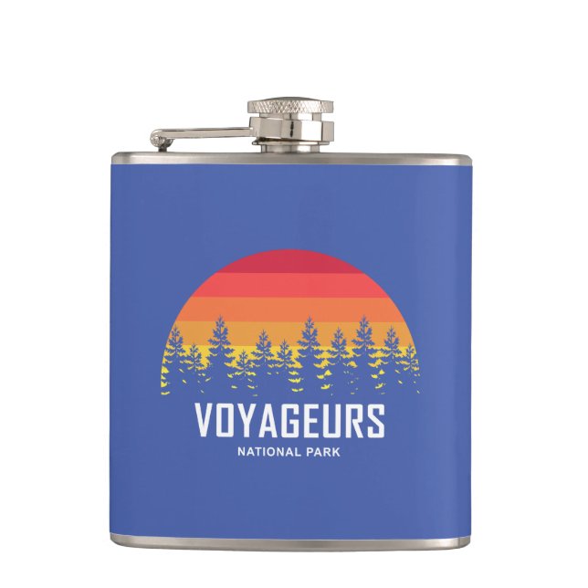 Voyageurs National Park Hip Flask (Front)