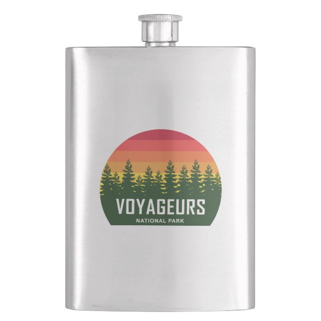 Voyageurs National Park Hip Flask (Front)