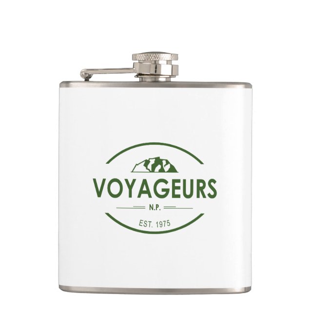 Voyageurs National Park Hip Flask (Front)