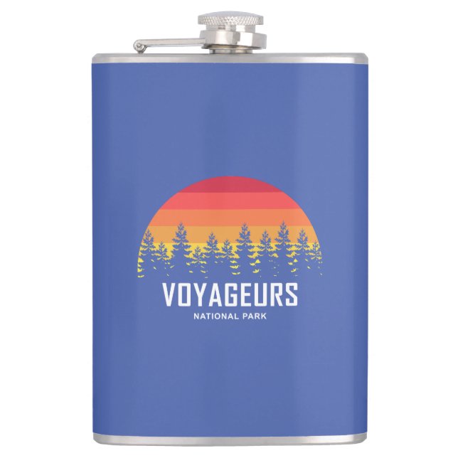 Voyageurs National Park Hip Flask (Front)