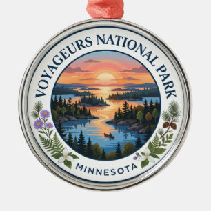 Voyageurs National Park Minnesota Metal Tree Decoration