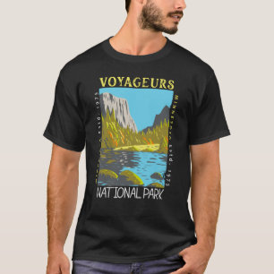 Voyageurs National Park Minnesota Retro Distressed T-Shirt