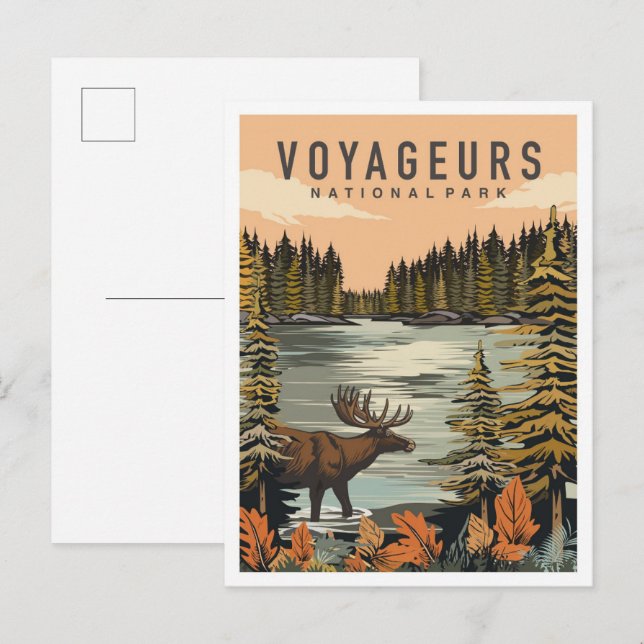 Voyageurs National Park Minnesota Travel Postcard (Front/Back)